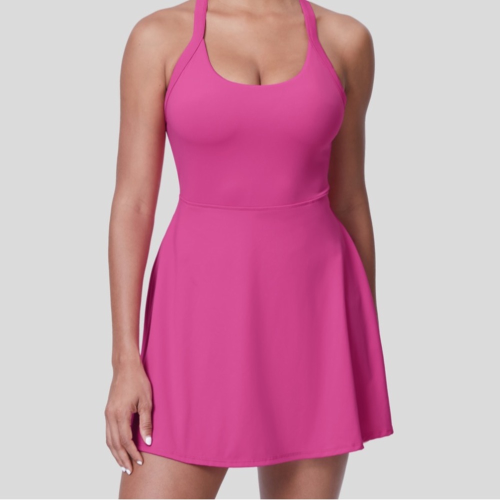 NWT Backless Twisted Dress-Easy Peezy Edition. Size:Small Color: Fuchsia Fedora